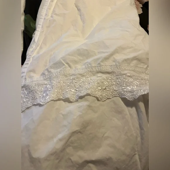 Simply Shabby Chic~White Lace Sheet Set~cotton~twin~4 pieces - Picture 6 of 16